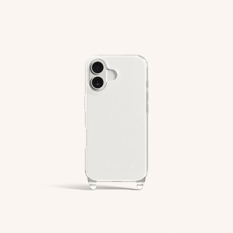 XOUXOU / CLEAR掛繩款手機殼-透明CLEAR - 手機殼/手機套 - 矽膠 透明