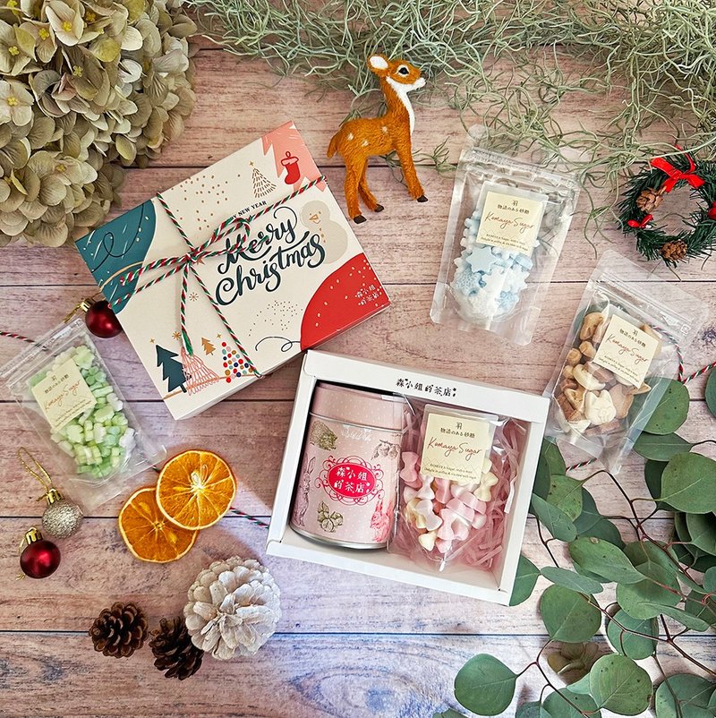 【日本砂糖禮盒】德國花果茶與日本造型砂糖袋裝禮盒 - 茶葉/茶包/水果茶 - 新鮮食材 