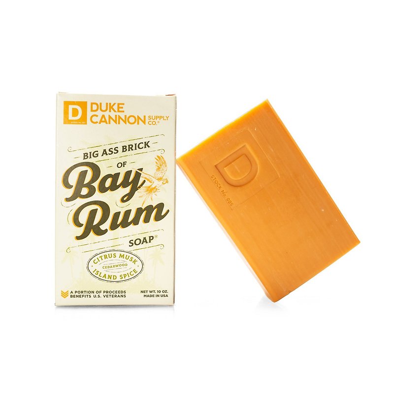 Duke Cannon BIG ASS 月桂蘭姆大肥皂 - 肥皂/手工皂 - 植物．花 橘色