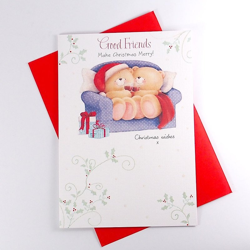 Christmas card full of happy hours [Hallmark-card Christmas series] - การ์ด/โปสการ์ด - กระดาษ หลากหลายสี