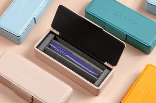 LAMY TAIWAN 官方旗艦館 【雷雕免費刻字】LAMY 皮革筆盒 / SAFARI 系列 - 原子筆 -多彩選