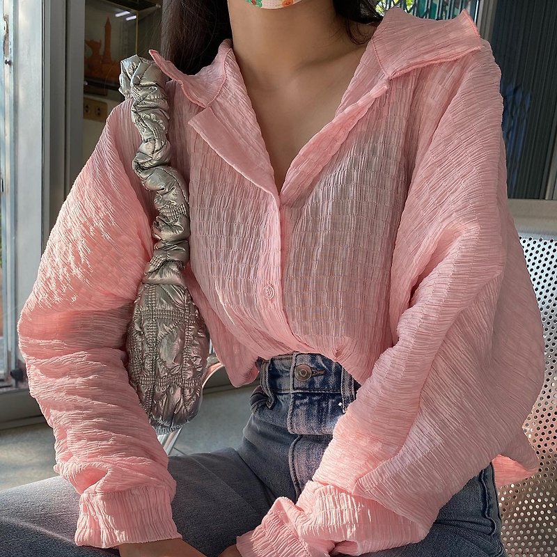 Sunblush - เสื้อเชิ้ต Pretzel Top - เสื้อเชิ้ตผู้หญิง - วัสดุอื่นๆ 