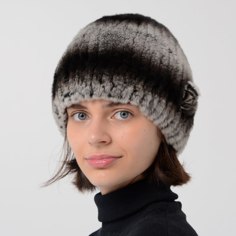 Womens Rabbit Fur Hat Russian Fur Hat Winter Hat Style Beanie - 帽子 - 羊毛 多色