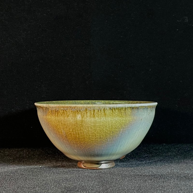 手作柴燒鈞釉茶碗JUN004 - 茶壺/茶杯/茶具 - 其他材質 