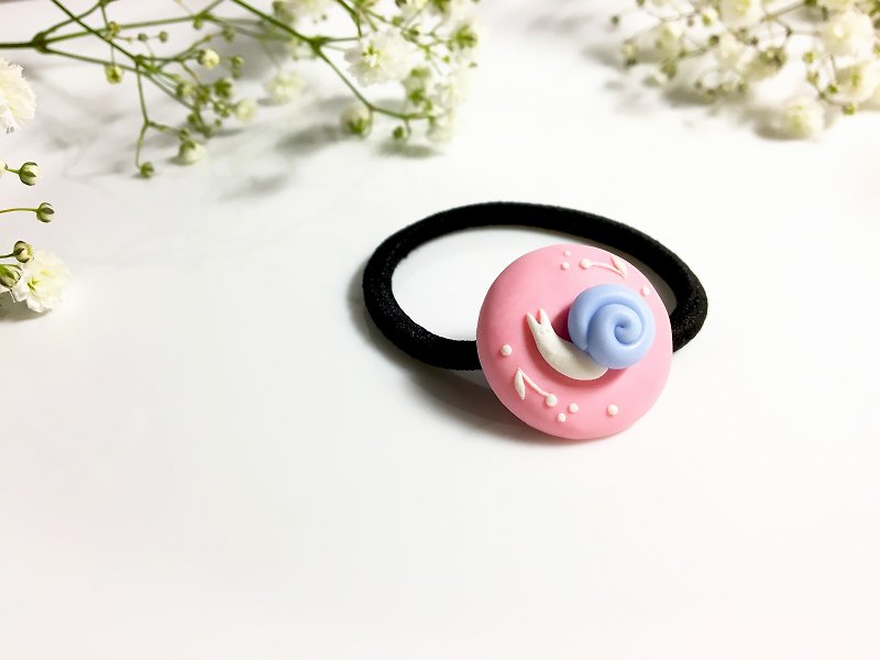 Polyermer Clay of handmade Hairband - Lovely Snail | FIFI CLAY - Hair Accessories - Clay Pink