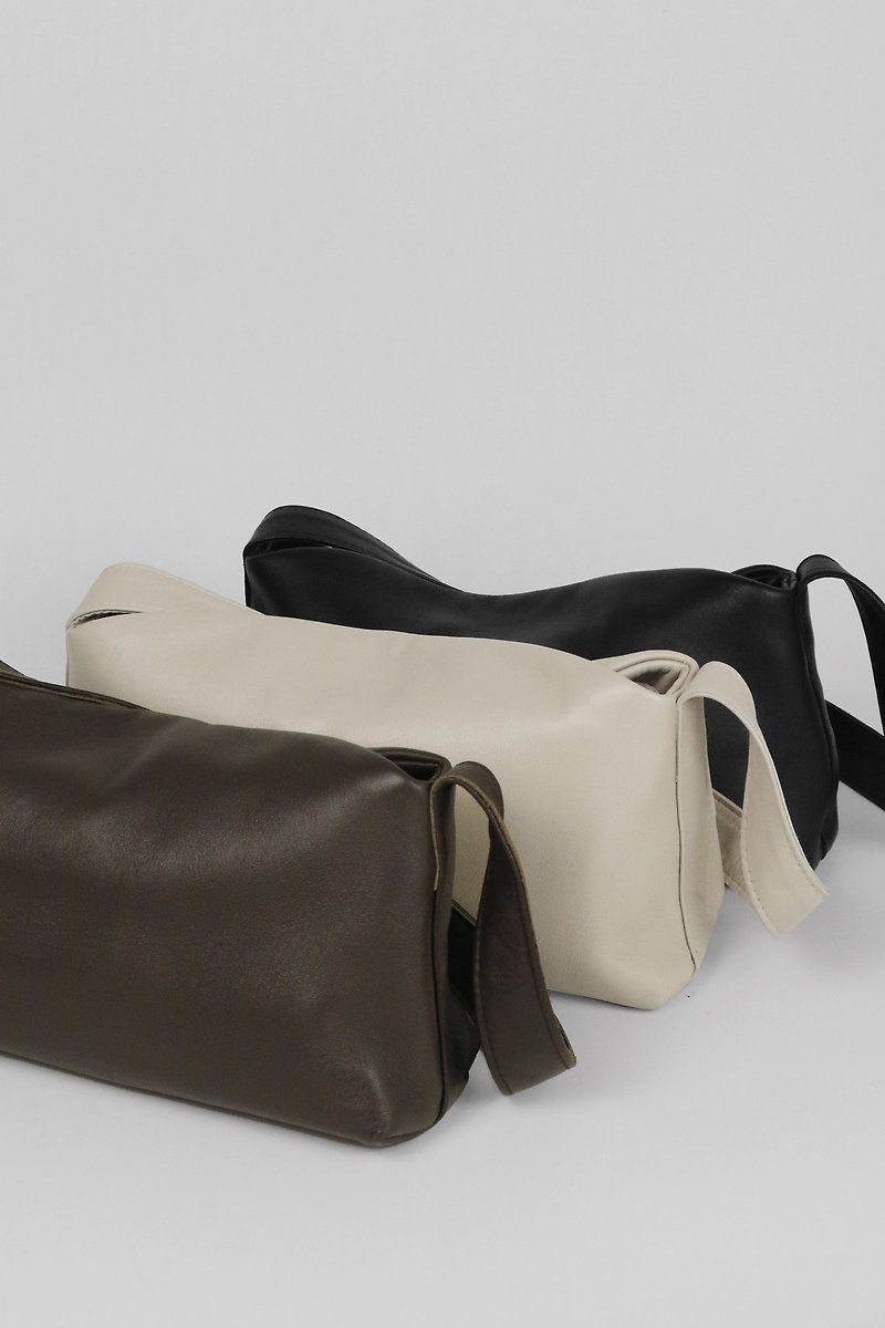 Minimalist Style Sheepskin Underarm Bag Clutch Pillow Bag [New Hot Sale] [Original Design] - Messenger Bags & Sling Bags - Genuine Leather Multicolor