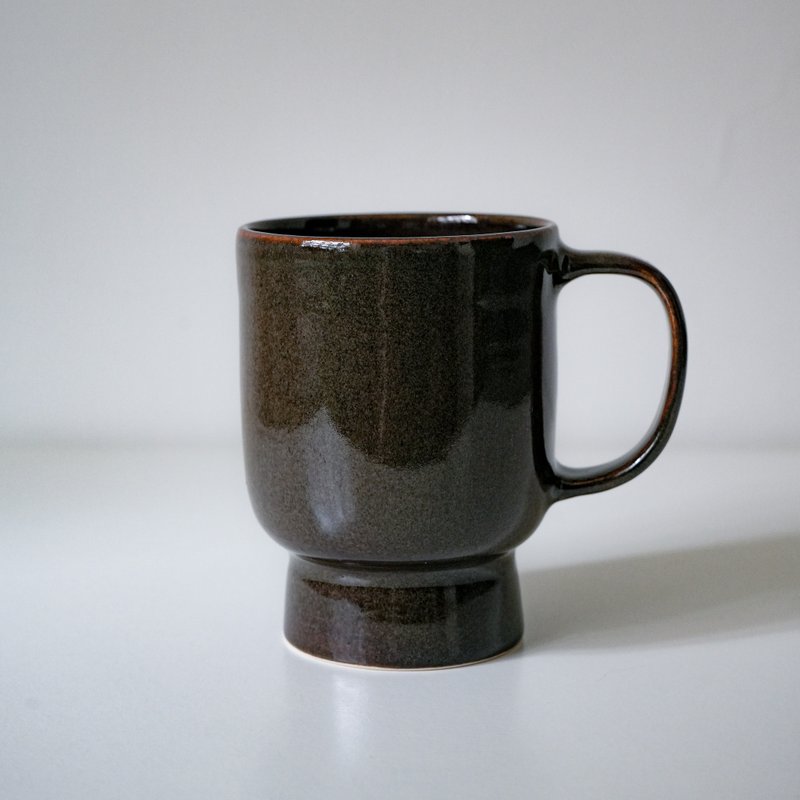 陶瓷 咖啡杯 馬克杯 焦糖 Ceramic Tea Cup - 咖啡杯/馬克杯 - 陶 咖啡色
