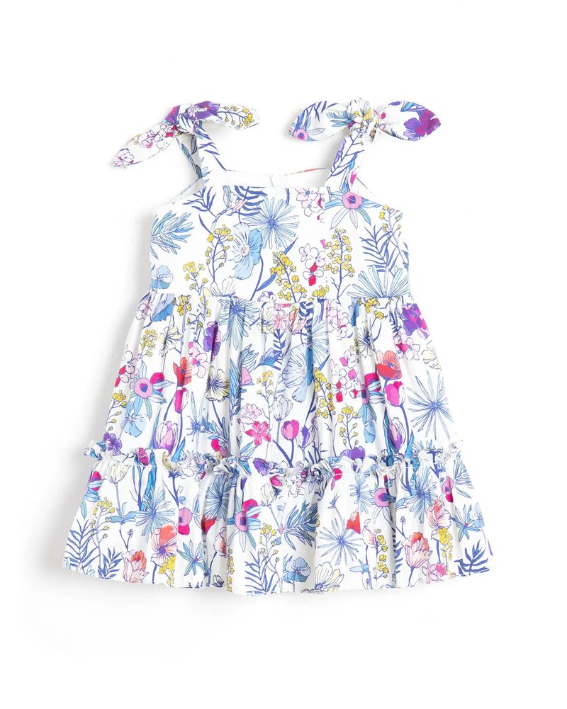 【KID SIZE 80-130】小兔耳澎澎蛋糕裙 小童洋裝 親子裝 淡水色 - 女童洋裝/裙子 - 棉．麻 白色
