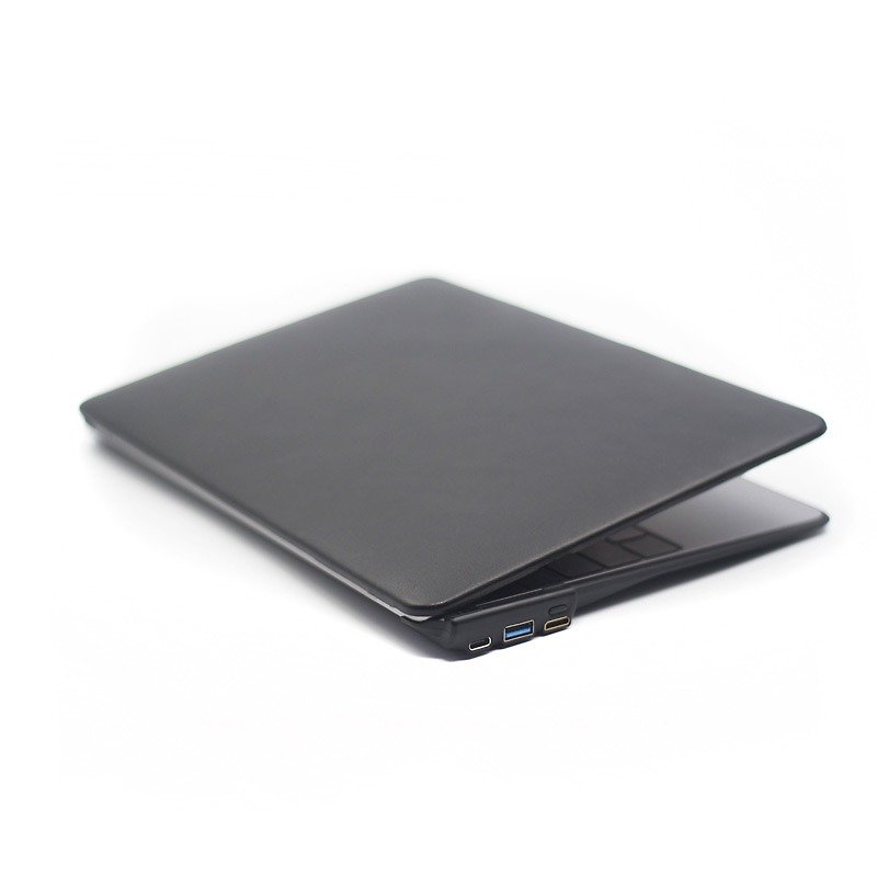 BOOST│MacBook 12" 終極HUB擴充筆電殼-經典黑 - 平板/電腦保護殼 - 塑膠 黑色