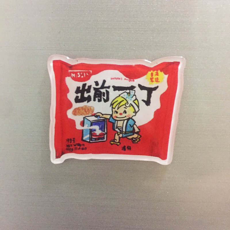 香港零食－出前一丁磁石貼 冰箱貼 - 磁鐵 - 壓克力 