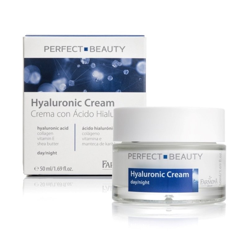 【Face Care】PERFECT BEAUTY Hyaluronic Acid Collagen Moisturizing Cream - โลชั่น - วัสดุอื่นๆ สีน้ำเงิน