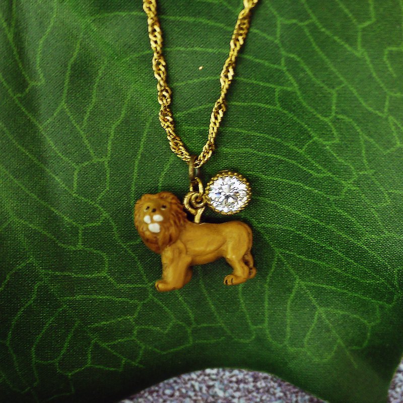 歡樂叢林動物派對 項鍊(獅子) - 項鍊 - 塑膠 金色