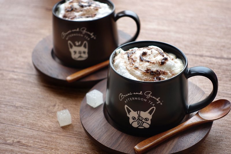 French Bulldog Coffee Mug【Full Sets of 2 Styles】 - แก้วมัค/แก้วกาแฟ - ดินเผา สีนำ้ตาล