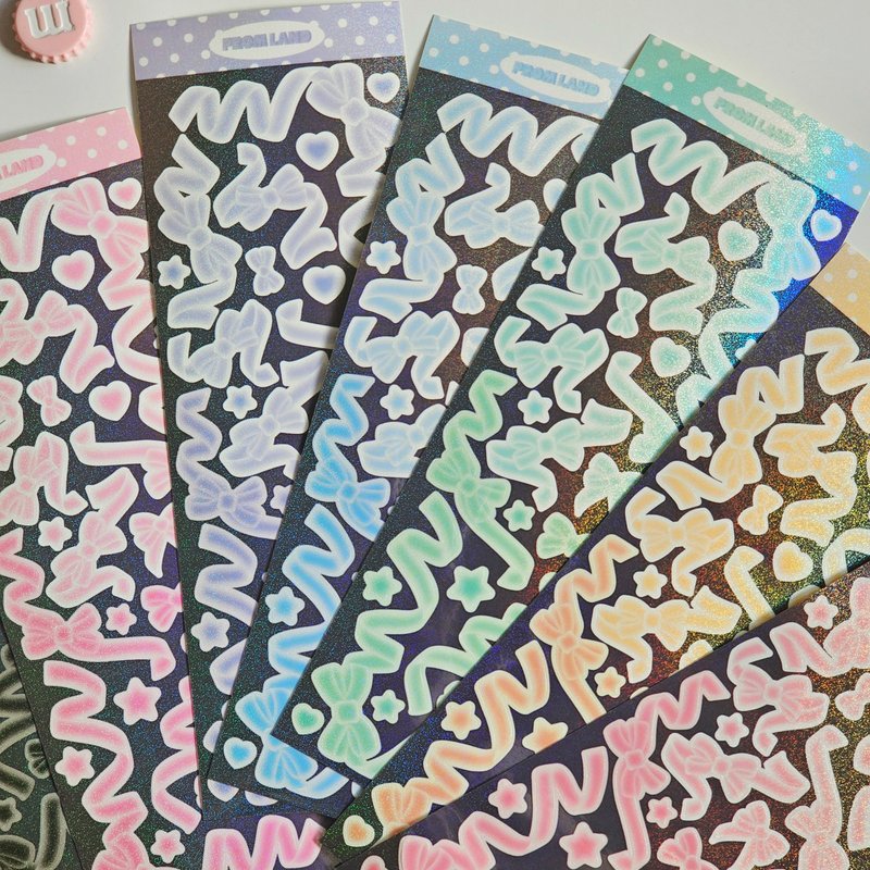 Velvet Ribbon korea stickers pack - สติกเกอร์ - วัสดุอื่นๆ หลากหลายสี