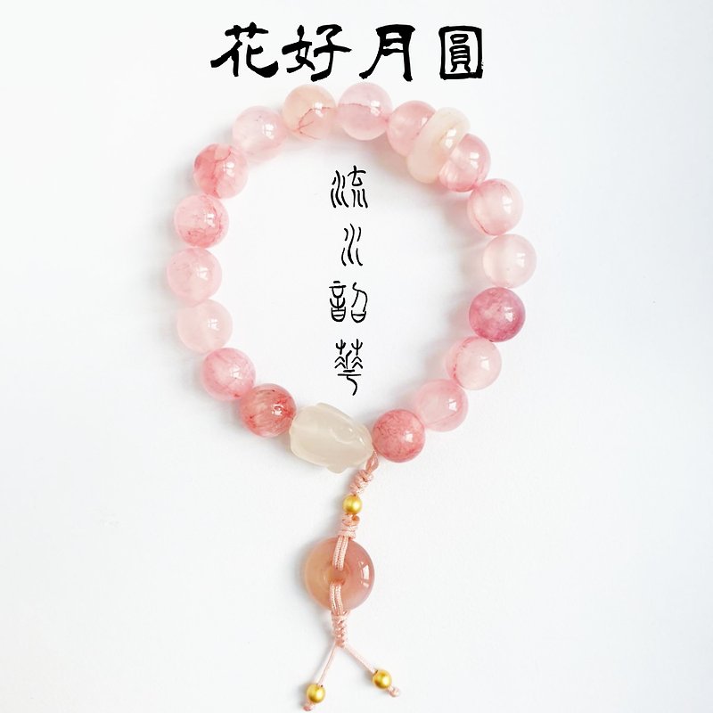 Carnelian crystal bracelet ,traditional braided rope - Bracelets - Crystal 