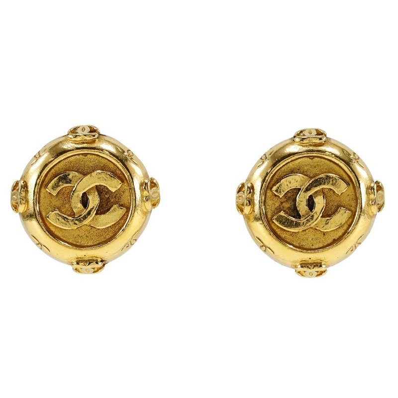 【日本直送】シャネル CHANEL ココマーク イヤリング ヴィンテージ 金メッキ 約20.7g レディース【中古】 - 耳環/耳夾/耳骨夾 - 其他金屬 金色