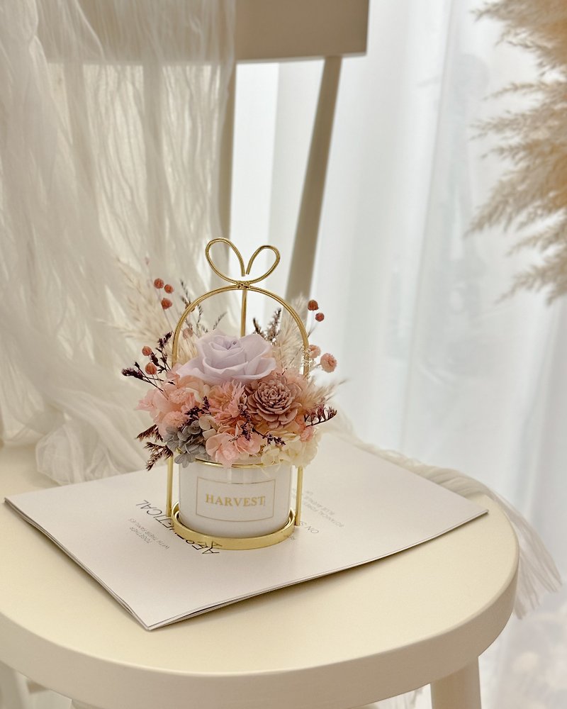 Opening ceremony eternal rose table flowers - Dried Flowers & Bouquets - Plants & Flowers Pink
