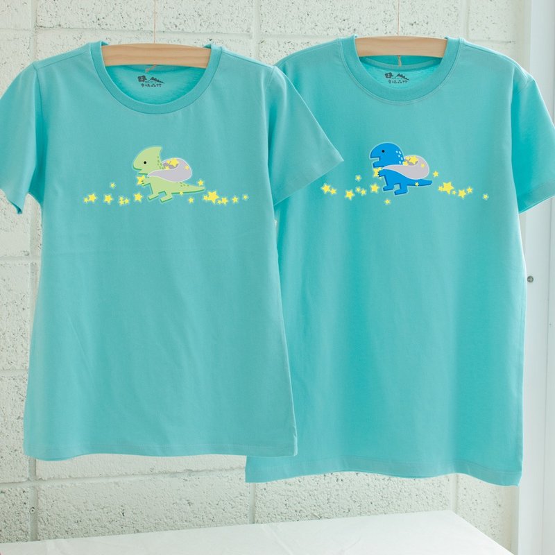 【情人節禮物】【你遺落的星星】情侶裝/短袖T-shirt 好朋友 閨密 - 女 T 恤 - 棉．麻 白色