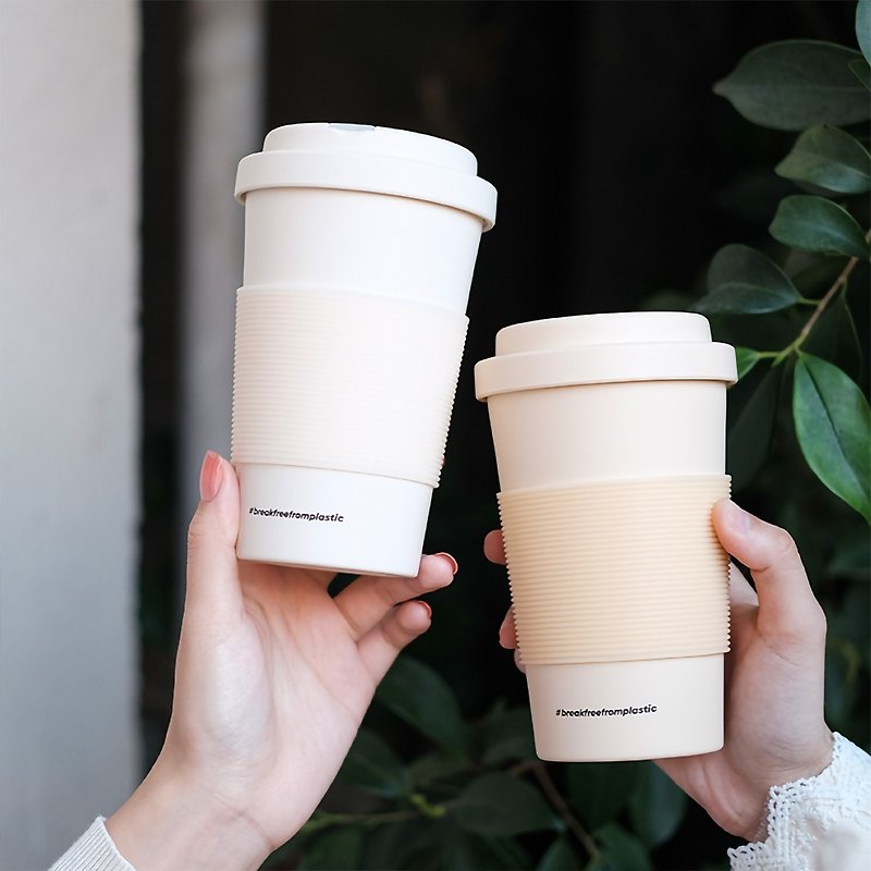 Reusable Coffee Cup Travel Mug Biodegradable PLA BPA Free-420ml - แก้วมัค/แก้วกาแฟ - วัสดุอีโค 