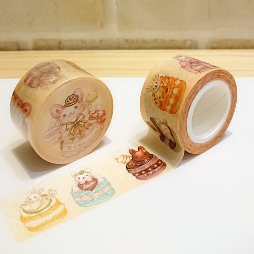 Tilabunny緹拉兔 紙膠帶 馬卡龍兔