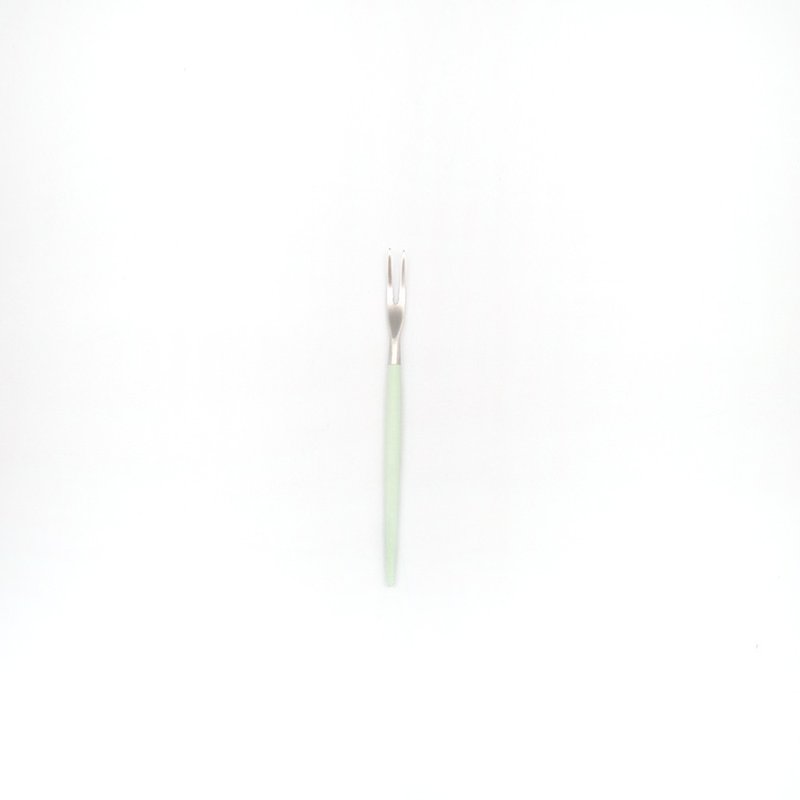 葡萄牙Cutipol GOA系列青玉柄12cm迷你水果叉四件組 - 刀叉/湯匙/餐具組 - 不鏽鋼 綠色