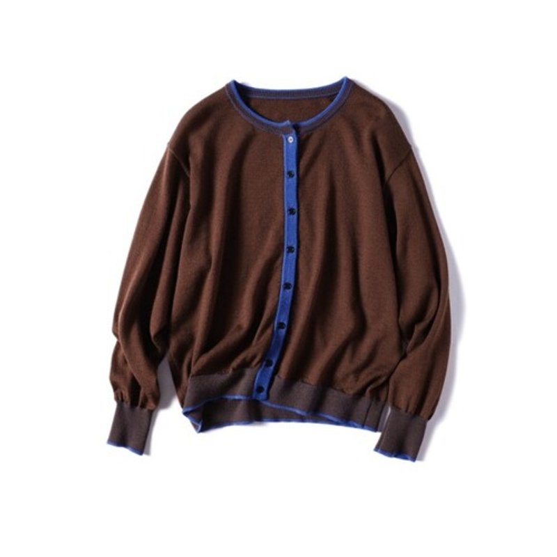 Just throw it on and you'll have a bright look. 100% wool cardigan. Color-coordinated cardigan 210901-2 - อื่นๆ - ผ้าฝ้าย/ผ้าลินิน 