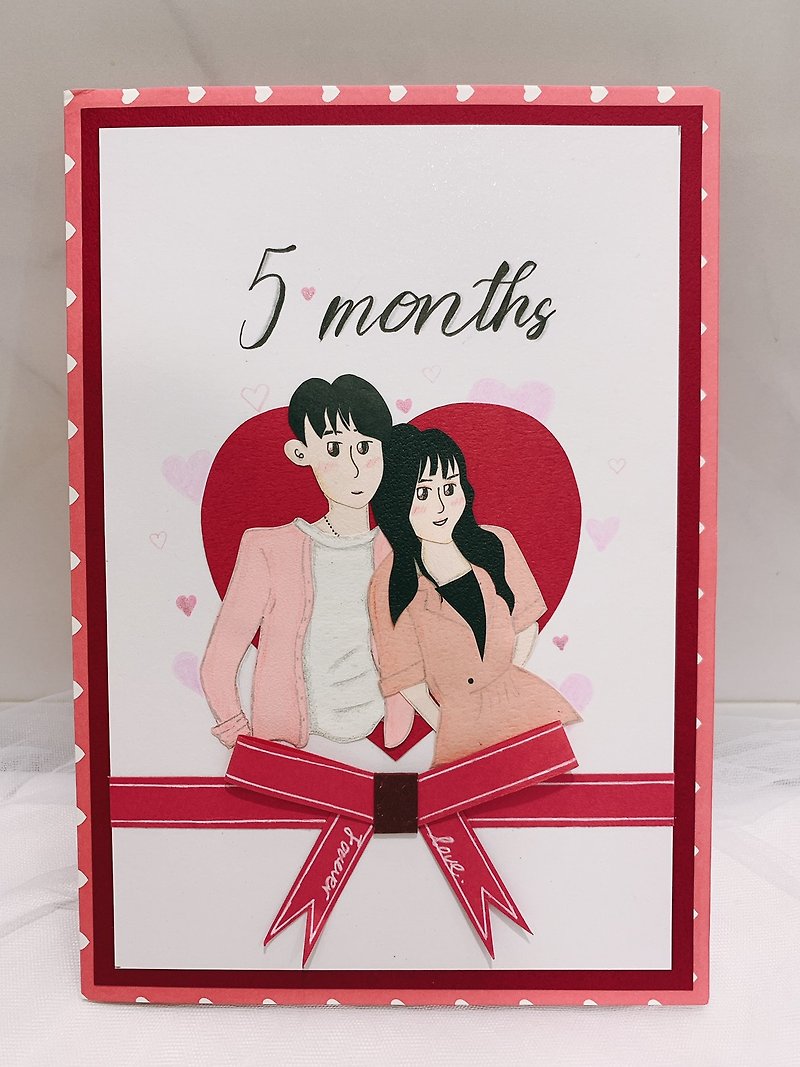 [Customized models] Love's tribute-silhouette communication commemorative card- (please discuss before placing an order) - การ์ด/โปสการ์ด - กระดาษ สีแดง