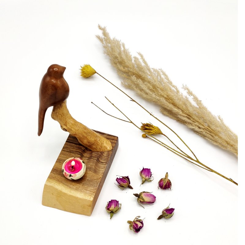 Wooden Handcarved  decorative unity bird - 其他小家電 - 木頭 