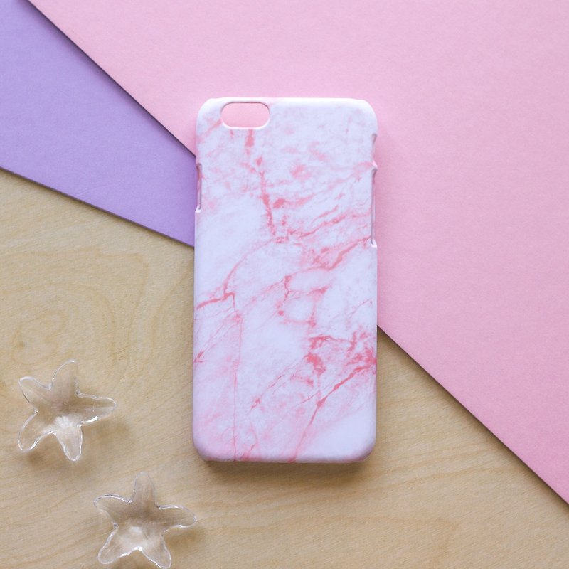 Pink Marble. Matte Case (iPhone, HTC, Samsung, Sony) - เคส/ซองมือถือ - พลาสติก สึชมพู