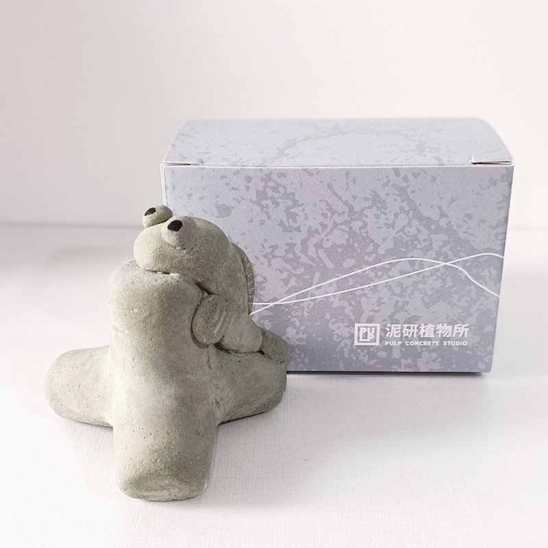 彈塗魚消波塊擴香石 - 香氛/精油/擴香 - 水泥 灰色