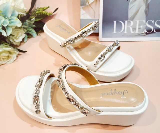 Bridal platform flip discount flops