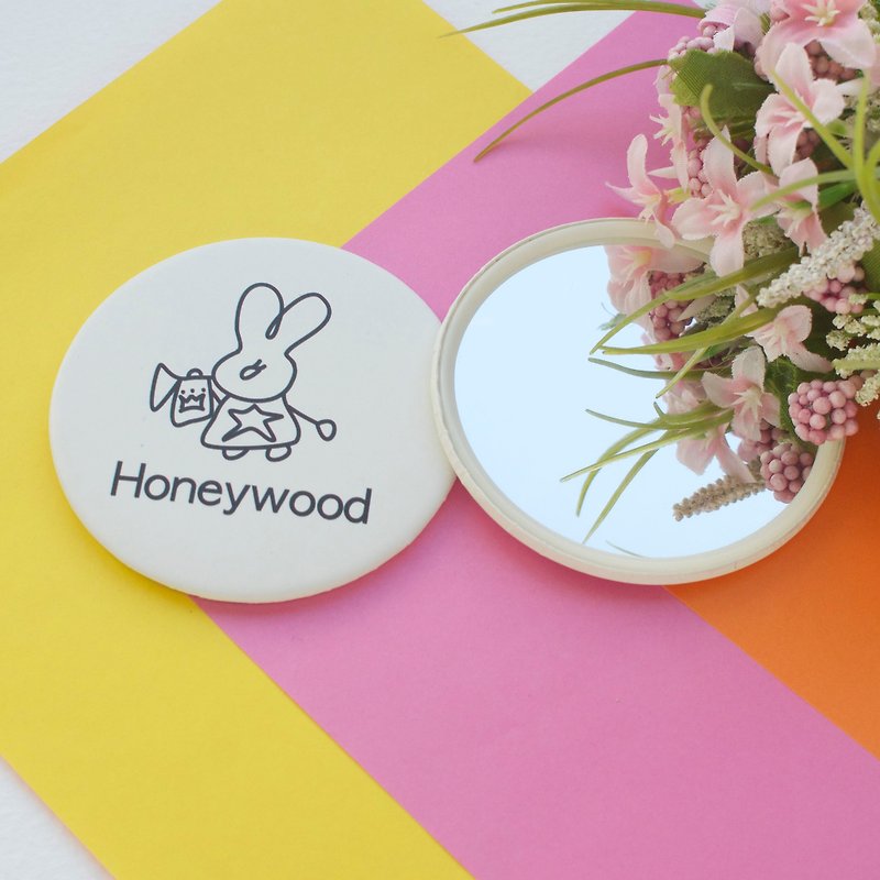 Free Gift-Free Honeywood Portable Mirror with any purchase of HKD 200 - Makeup Brushes - Other Metals White
