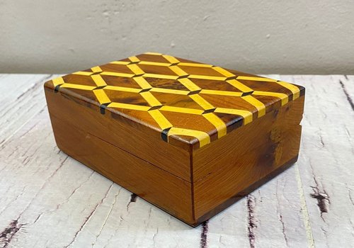 Vintage Lover 復古精美 Thuya Burl 木製首飾盒永恆紀念品箱