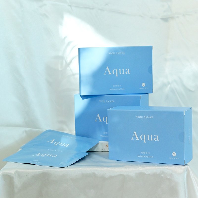 Aqua超導補水面膜30片 - 面膜/凍膜/泥膜 - 其他材質 透明