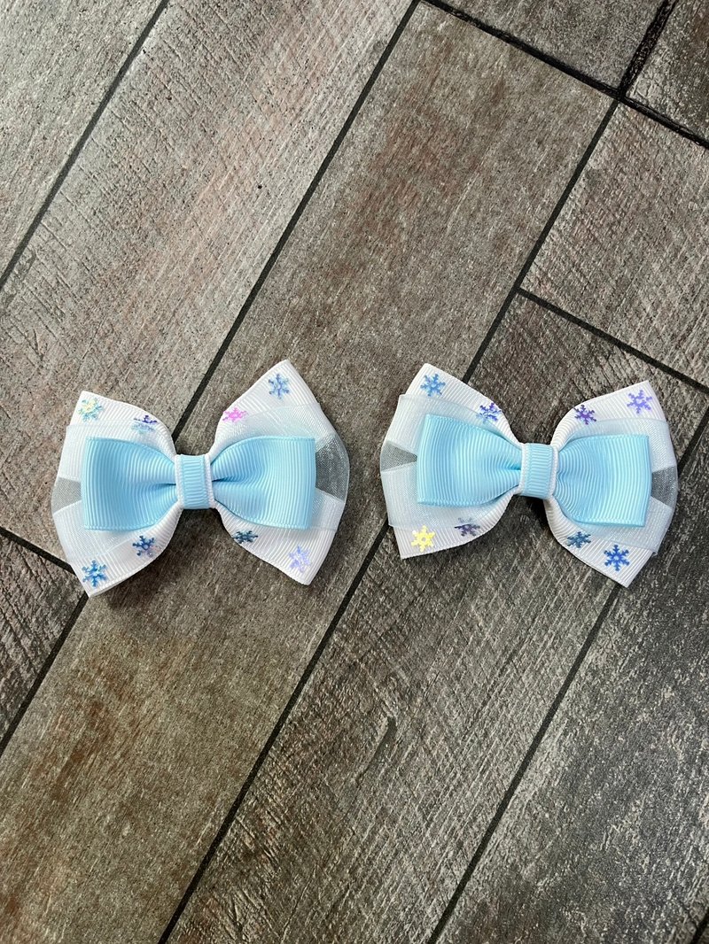 2pcs Bow clips Princess collection Elsa - 髮圈/髮夾 - 其他材質 