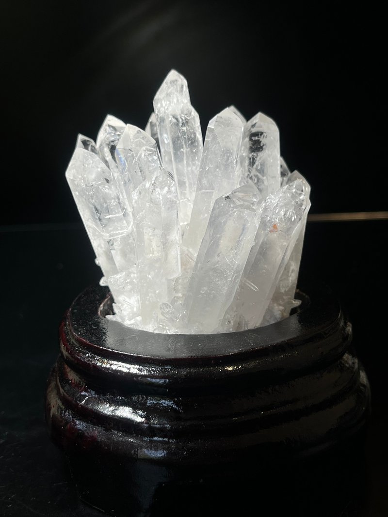 White crystal cluster white crystal cluster white crystal pure energy crystal chopsticks demagnetization purification white crystal - Items for Display - Crystal White