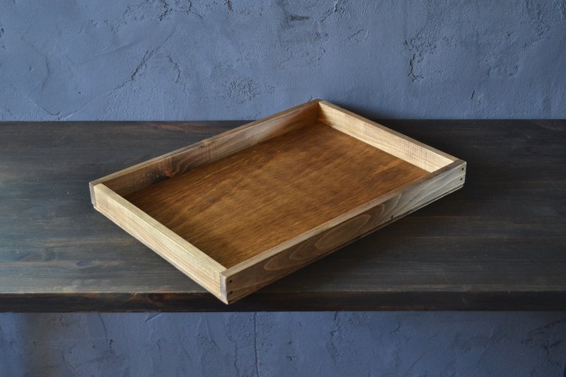 0310mito Japanese Cypress Cafe Tray L Size - Other Furniture - Wood Brown