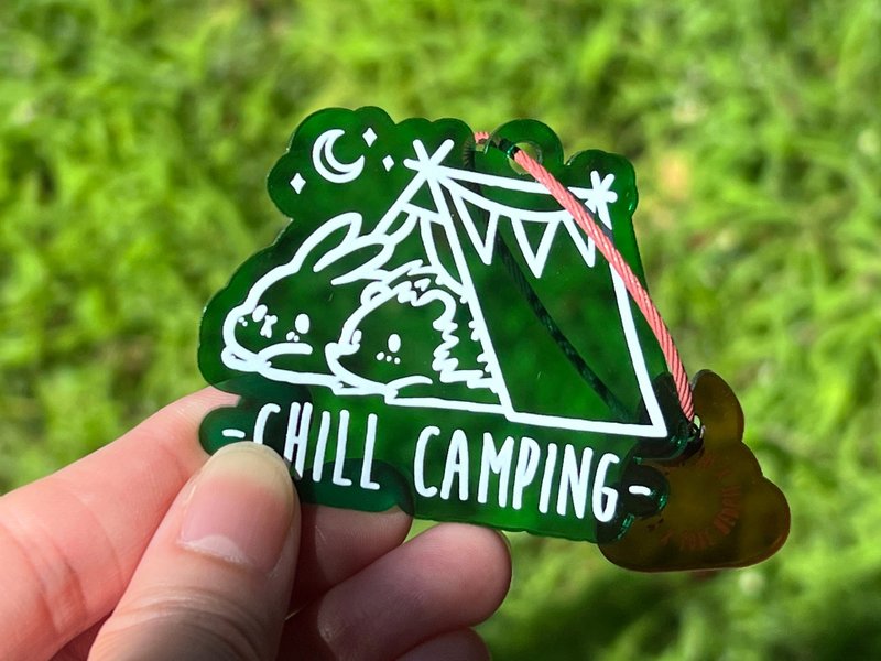 Chill Camping - Acrylic Keychain - ที่ห้อยกุญแจ - อะคริลิค 