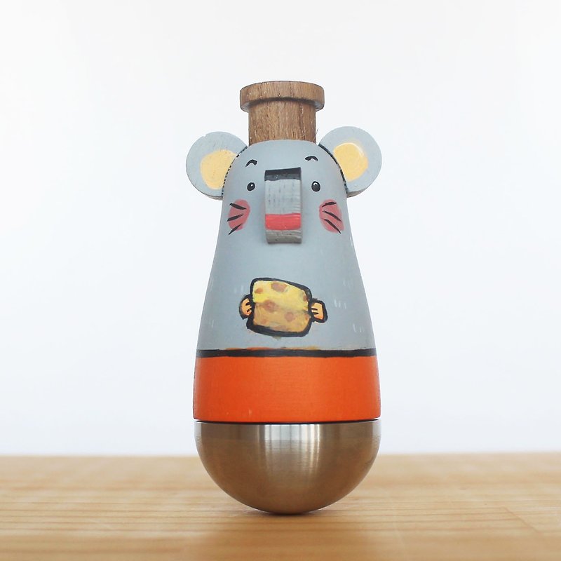 Wen Sen Di – Cheese Mouse Kazoo KAZOO Doll - กีตาร์เครื่องดนตรี - ไม้ สีเทา