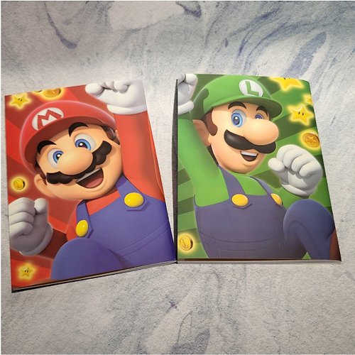 Dope 私貨 【任天堂】瑪利歐/路易吉 A5雙入筆記本/Super Mario