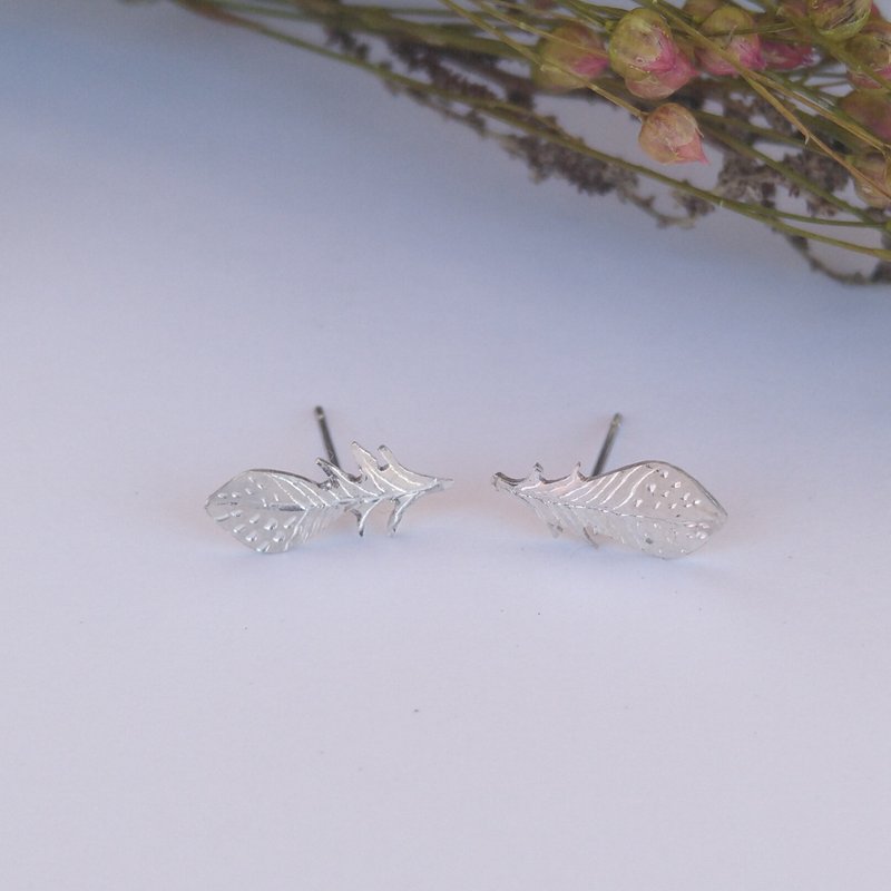 シルバー950フェザーピアス - 耳環/耳夾/耳骨夾 - 銀 銀色