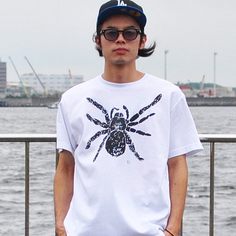 タランチュラ 蜘蛛 spider メンズtシャツ White S M L XL 2XL 3XL 4XL 5XL 6XL 7XL - 男 T 恤 - 棉．麻 白色