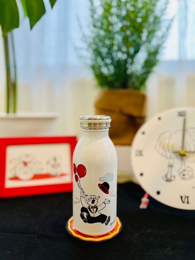 Q Family-熱氣球-牛奶罐保溫瓶 - 保溫瓶/保溫杯 - 不鏽鋼 白色