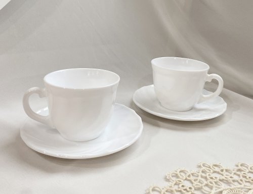 好日。戀物 【好日戀物】德國arcopal陶瓷簡約茶杯咖啡杯盤組悠閒下午茶