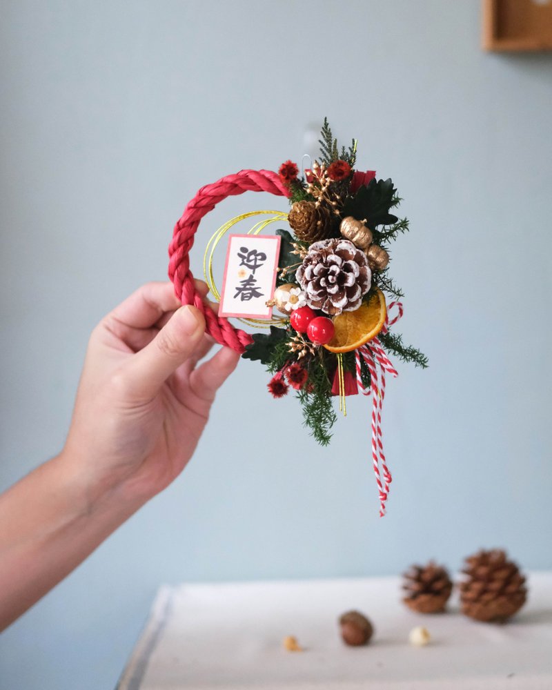 Mini Christmas note string/prayer ornament//exchange gift/Christmas gift box/Christmas wreath - Dried Flowers & Bouquets - Plants & Flowers 