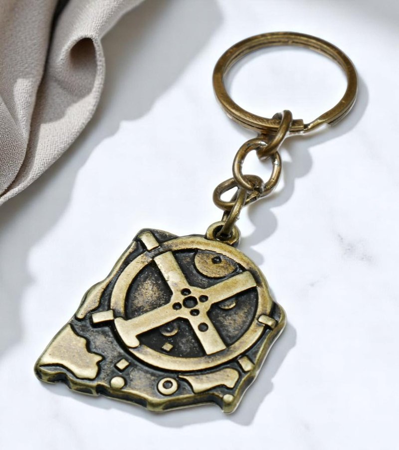 The Antikythera Mechanism Keychain - 鑰匙圈/鑰匙包 - 其他金屬 