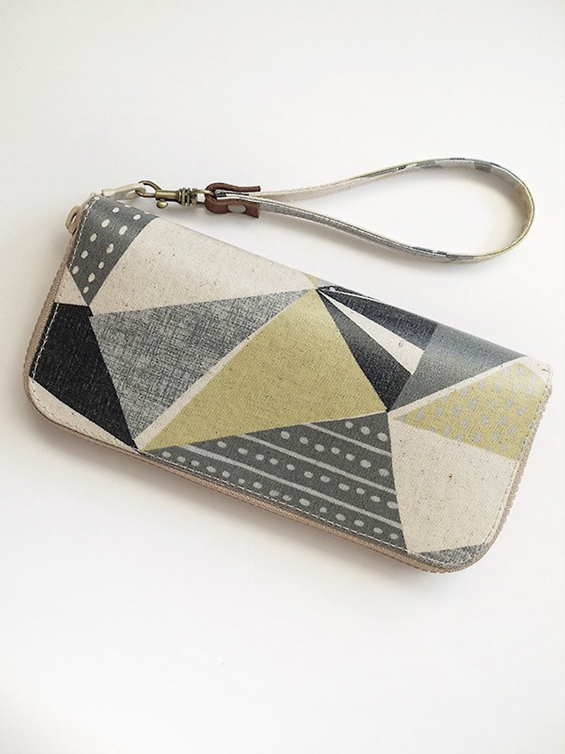Concept geometry. Waterproof long clip / wallet / purse / purse - Wallets - Waterproof Material Green