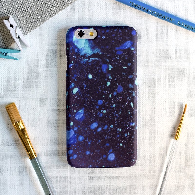 Blue ink-jet style. Matte Case (iPhone, HTC, Samsung, Sony) - Phone Cases - Plastic Blue