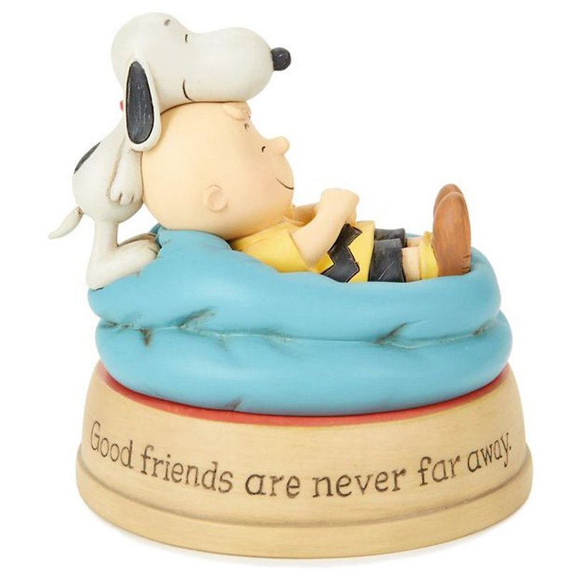 Snoopy Hand-Sculpture - You are by my side [Hallmark-Peanuts Handicrafts] - Items for Display - Other Materials Blue