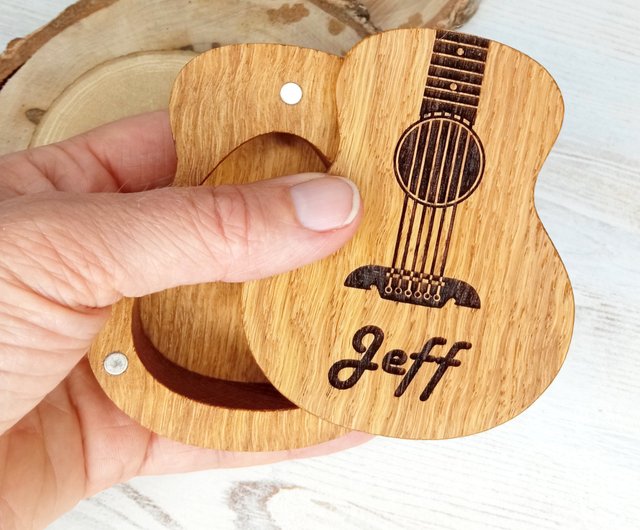 guitar pick box personalized